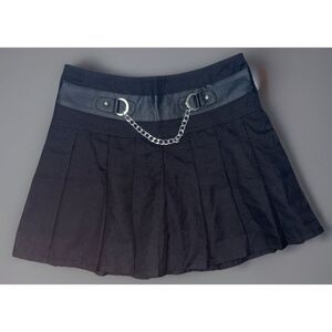 Vintage✨Tripp Royal Bones Womens Pleated Mini Skirt Size L Punk Mall Goth Y2K